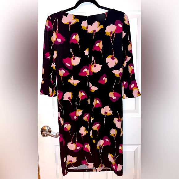 Nine West Floral Dress with 3/4 length sleeve size 6 - Picture 2 of 3